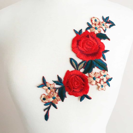 Floral Bouquet Embroidery (Iron-On)