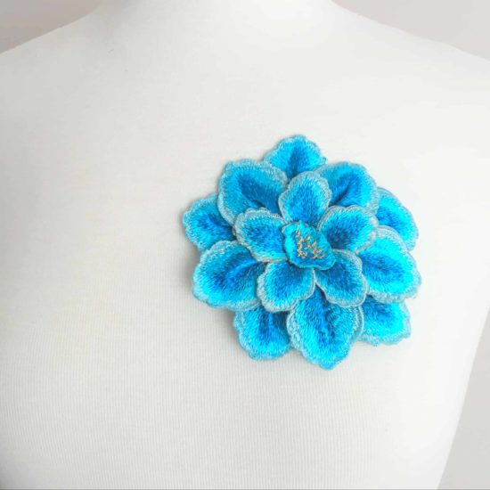 Embroidered 3D Flower