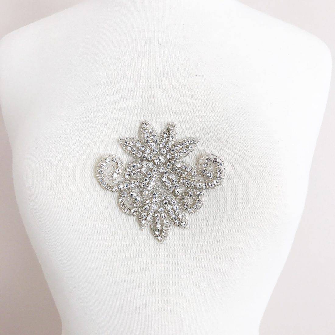 Clovis Rhinestone Applique Shine Trim