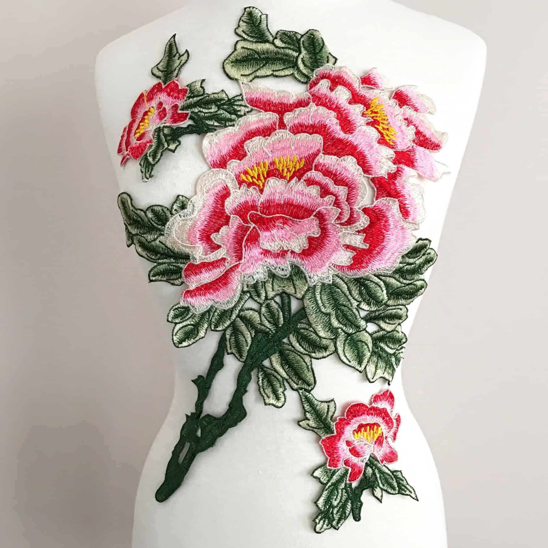 Superbloom Floral Embroidered Applique - Shine Trim