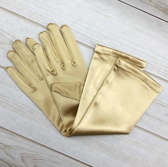 Medium Elbow Length Satin Gloves (Choose Your Color)