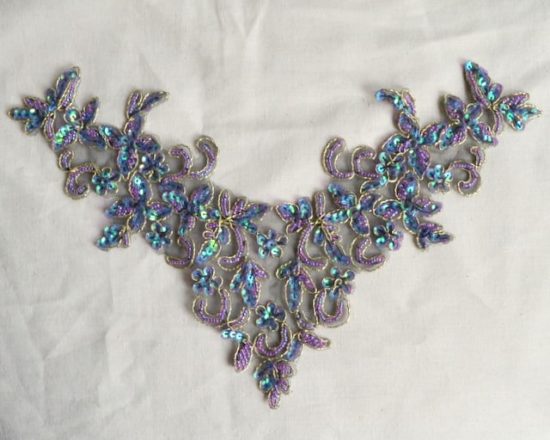 Embroidered Sequin Neckpiece