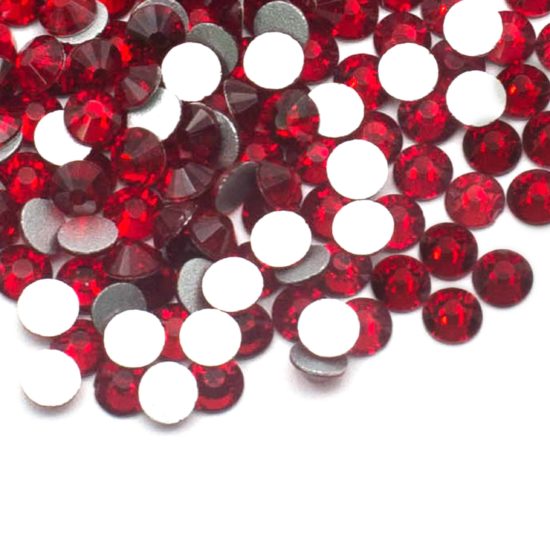 High Quality Crystals CRIMSON RED Rhinestones Loose Flat Back No Hot Fix  Bead Size ss16 / ss30