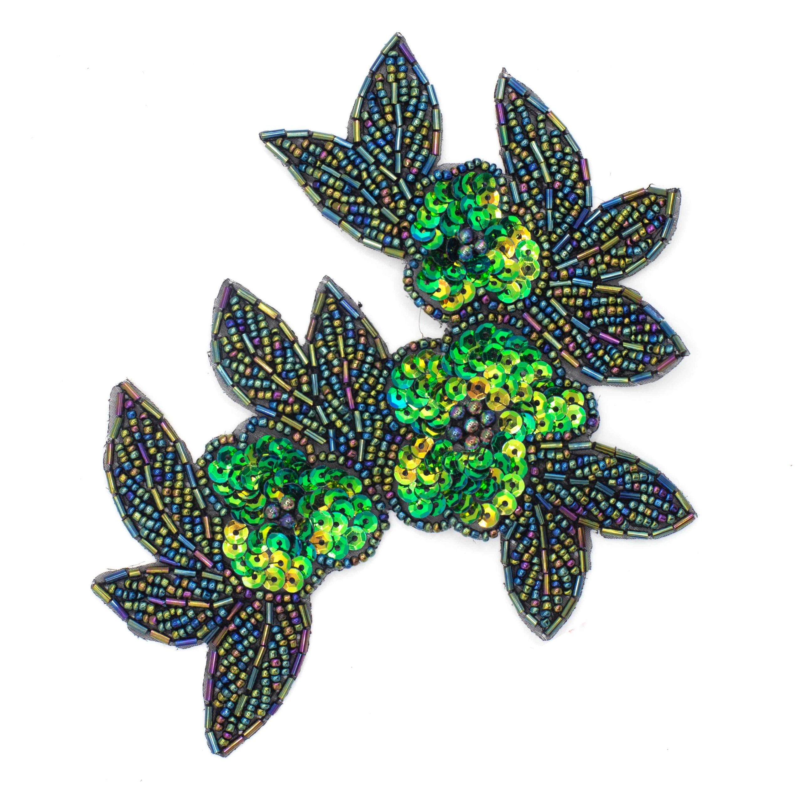 Sequin & Bead Butterfly Applique - Multiple Colorways